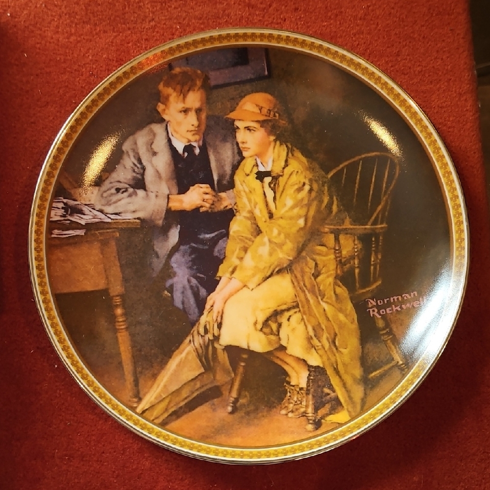 Norman Rockwell Decorative Plate - Multicolor